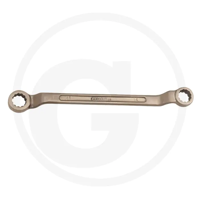 KS TOOLS BRONZE DOPPELRINGSCHLüSSEL GEKRöPFT 32X36MM  VONKVRIJ, 75° GEKRöPFT