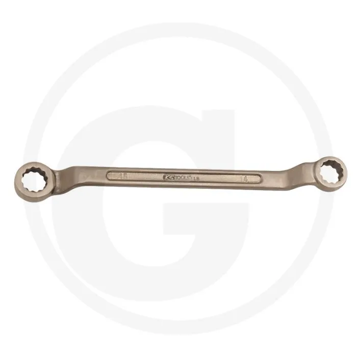 KS TOOLS BRONZE DOPPELRINGSCHLüSSEL GEKRöPFT 32X36MM  VONKVRIJ, 75° GEKRöPFT