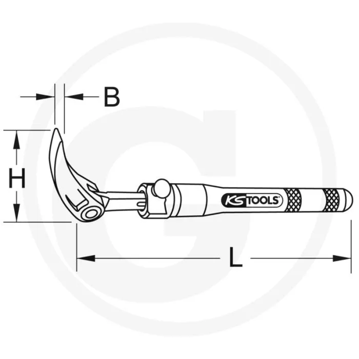 KS TOOLS ROLKOPTELESCOOPHEVEL  MAXIMALE KRAFTüBERTRAGUNG  8651350MM