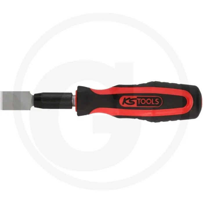 Ks tools vlakschraperset met 10 rechte schraapmessen 16 mm
